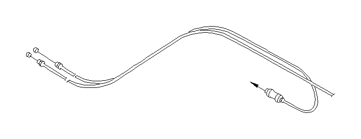 2002 Subaru Legacy Fuel Filler Door Release Cable Cable